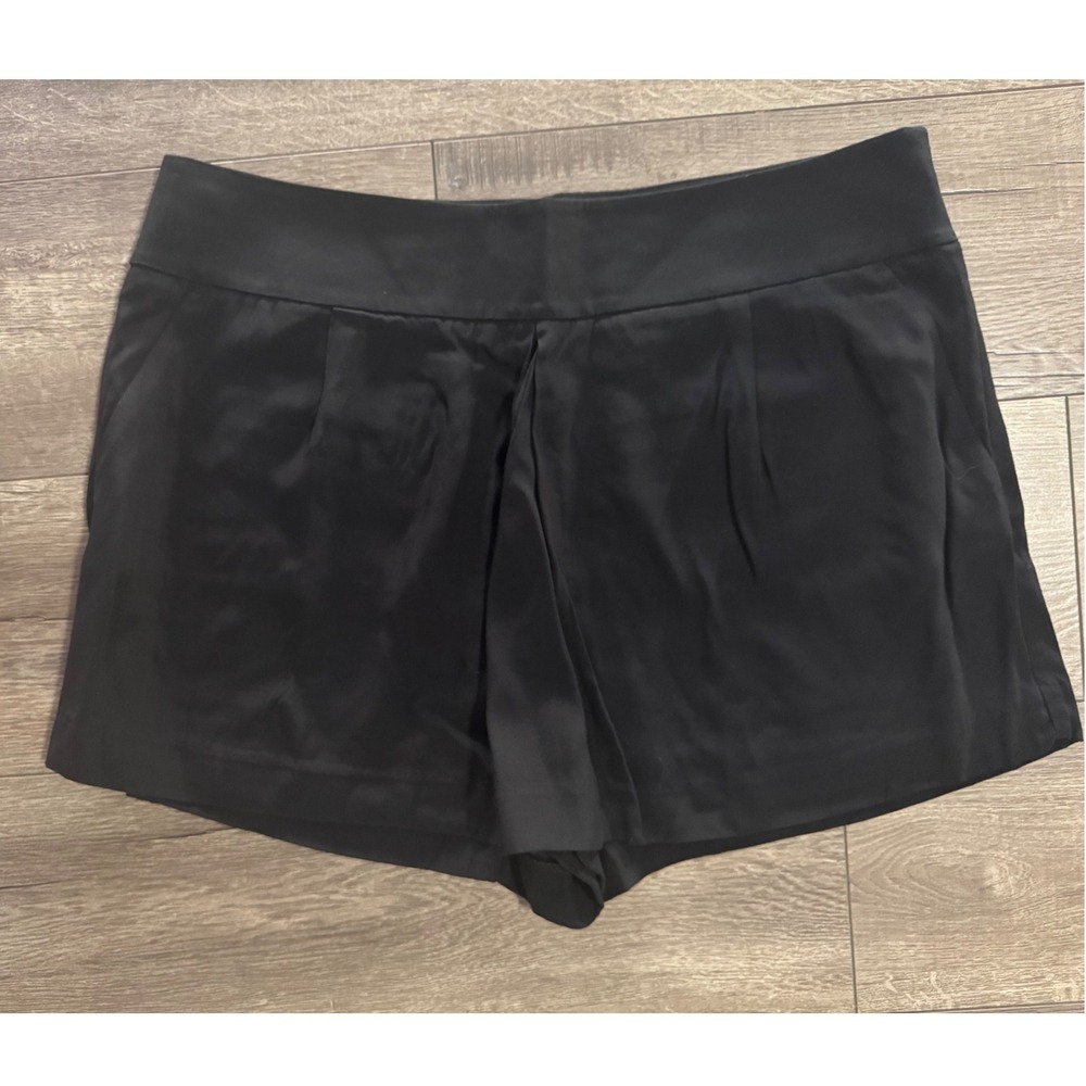 LOFT Black Rayon Blend Dressy Skort Women's Size‎ 14 Career